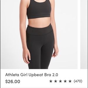 Athleta GIRLS Upbeat 2.0 Camo bra